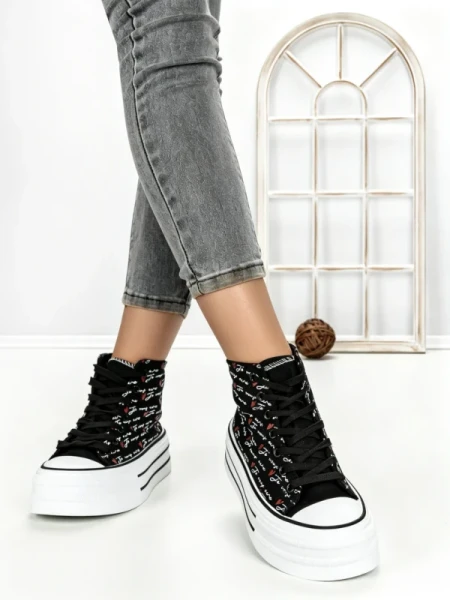 Tenisi Dama 813-4A BLACK | RED JIN