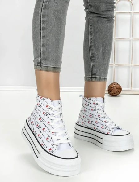 Tenisi Dama 813-4B WHITE | RED JIN
