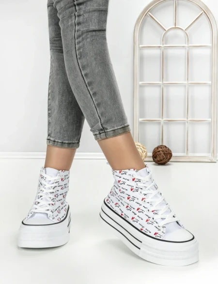 Tenisi Dama 813-4B WHITE | RED JIN