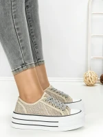 Tenisi Dama 809-4C SILVER | RED JIN