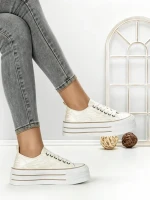 Tenisi Dama 889-4B BEIGE | RED JIN