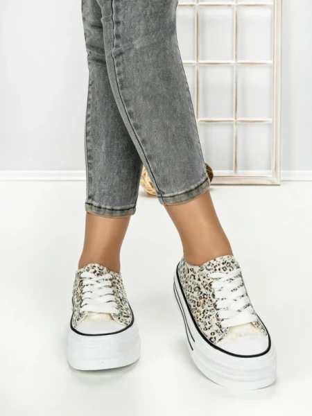 Tenisi Dama 888-4A LEOPARD-BLACK | RED JIN
