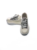Pantofi Casual Dama din piele naturala KM9813 SILVER | ADVANCER