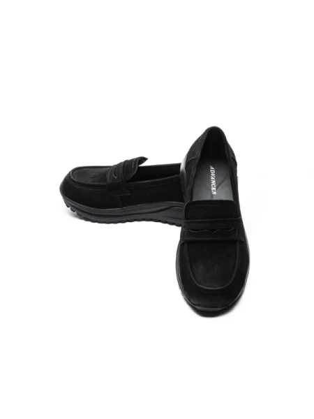 Pantofi Casual Dama din piele naturala 53671 BLACK | ADVANCER