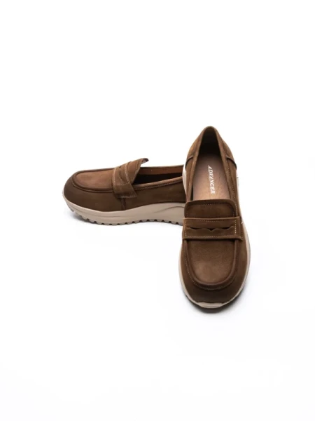 Pantofi Casual Dama din piele naturala 53671 APRICOT | ADVANCER