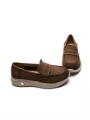 Pantofi Casual Dama din piele naturala 53671 APRICOT | ADVANCER