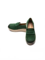 Pantofi Casual Dama din piele naturala 53671 GREEN | ADVANCER