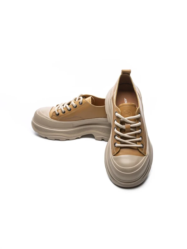 Pantofi Casual Dama din piele naturala 6805 YELLOW | ADVANCER