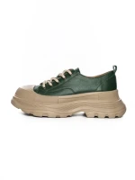 Pantofi Casual Dama din piele naturala 6805 GREEN | ADVANCER