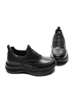 Pantofi Sport Dama din piele naturala 87838 BLACK | ADVANCER
