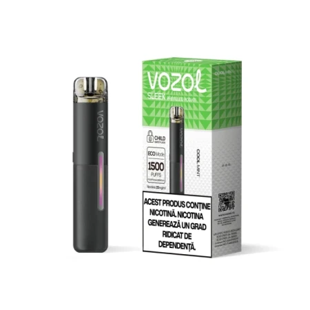 Narghilea electronica reincarcabila KIT SLEEK POD COOL MINT | GALASUN