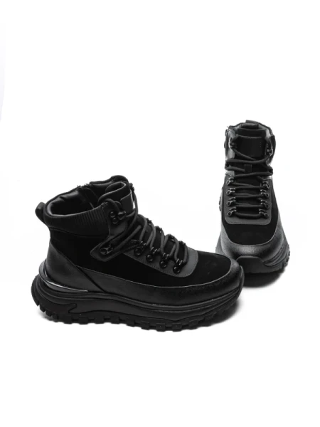 Ghete Barbati din piele naturala 5361 BLACK | ADVANCER