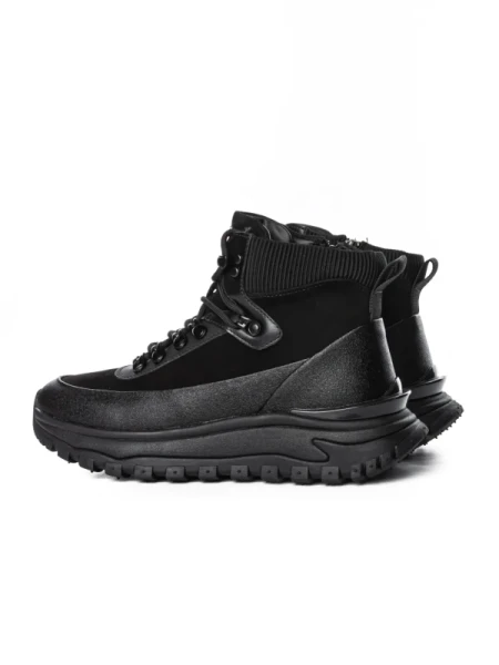 Ghete Barbati din piele naturala 5361 BLACK | ADVANCER