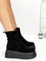 Ghete Dama cu Platforma 68WL35 BLACK | MEI