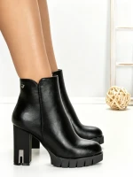 Botine cu Toc Gros 6AH36 BLACK | MEI